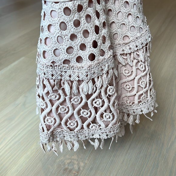 Aqua size small casual skirt in pale pink color - Picture 4 of 6